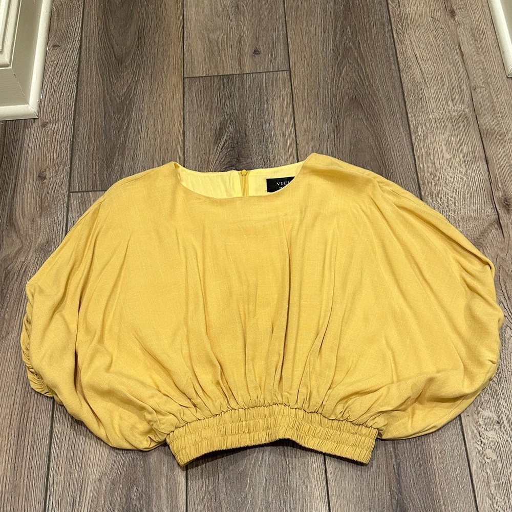 Vici Golden Yellow Blouson Top